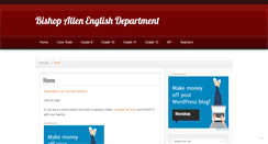 Desktop Screenshot of bishopallenenglish.com